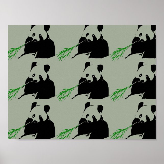 Poster Ours panda (Devant)