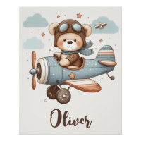Ourson Pilote Fantaisiste Personnalisé