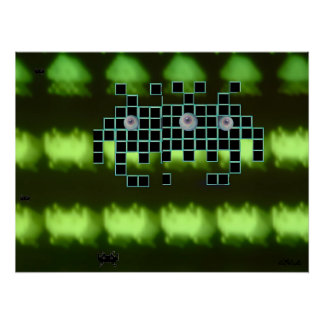 Poster Outer Space Invader Kingdom