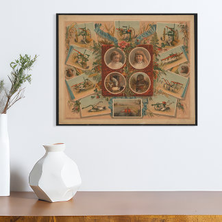 Poster Outils de soufflage agricole Ephemera