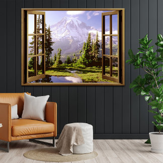 Poster Ouverture de la fenêtre à Mt. Rainier