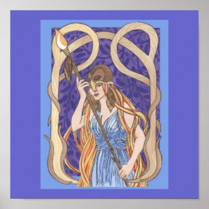 Poster Owl Eyed Athena