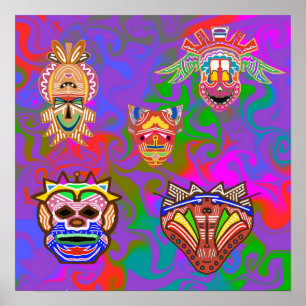 Poster P67 Medely of Mask