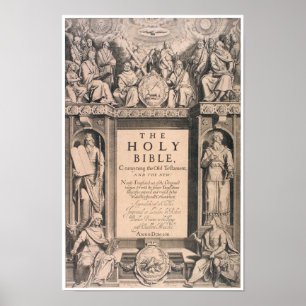 Poster Page de couverture de la première édition antique 