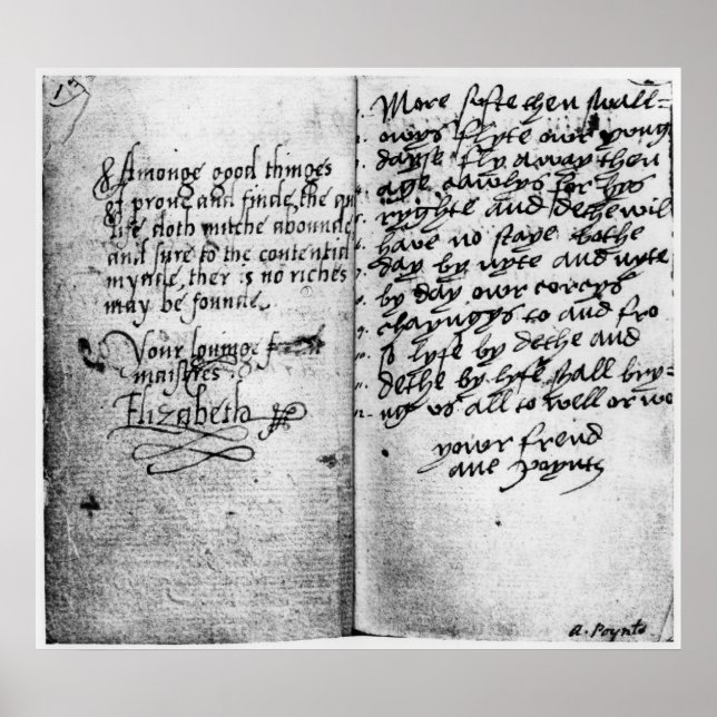 Poster Page de manuscrit (Devant)