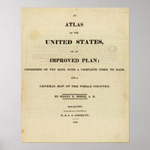 Poster Page de titre Atlas des États-Unis