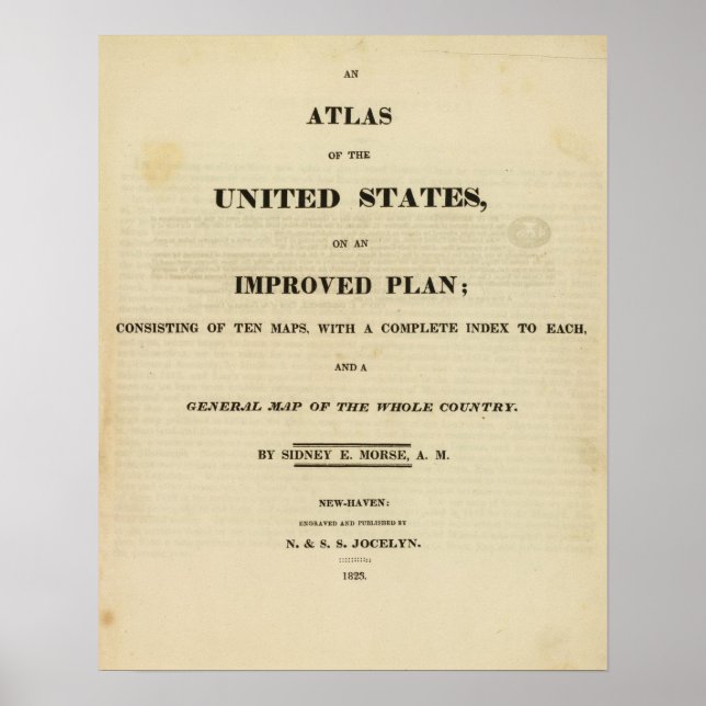 Poster Page de titre Atlas des États-Unis (Devant)