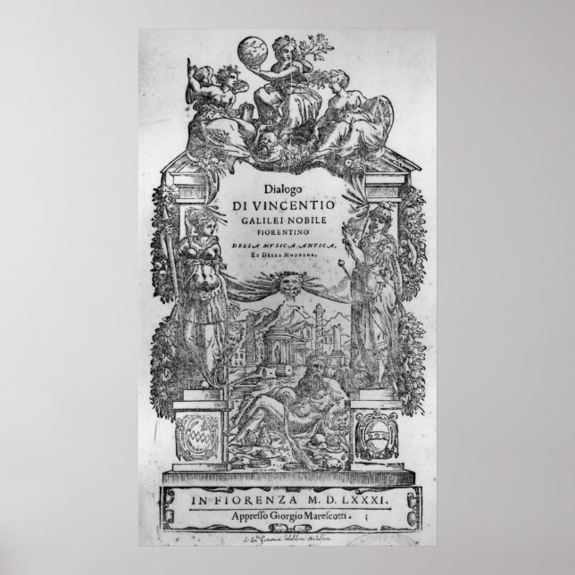 Poster page 'Della Musica Antica et della Moderna' (Devant)