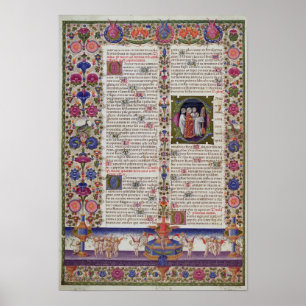 Poster Page lumineuse du livre des psaumes