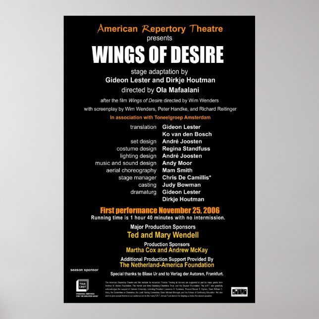 POSTER PAGE TITRE DES AILES (Devant)