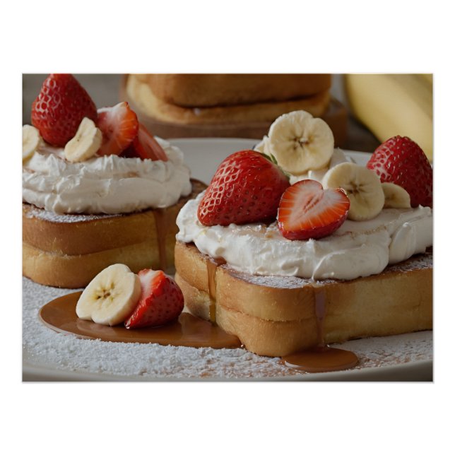 Poster Pain perdu à la fraise et à la banane (Devant)
