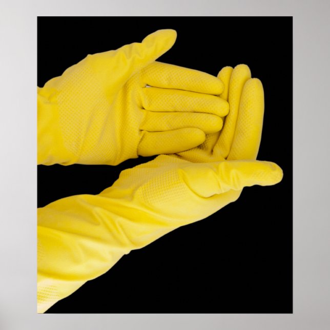 Poster Paire de gants en latex (Devant)