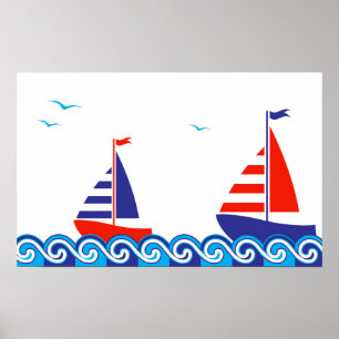 Poster Paires de voilier