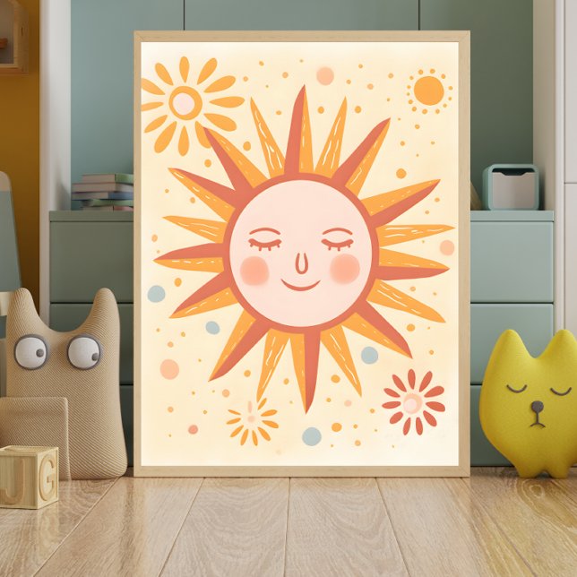 Poster paisible Sun Nursery Wall Art (Créateur téléchargé)
