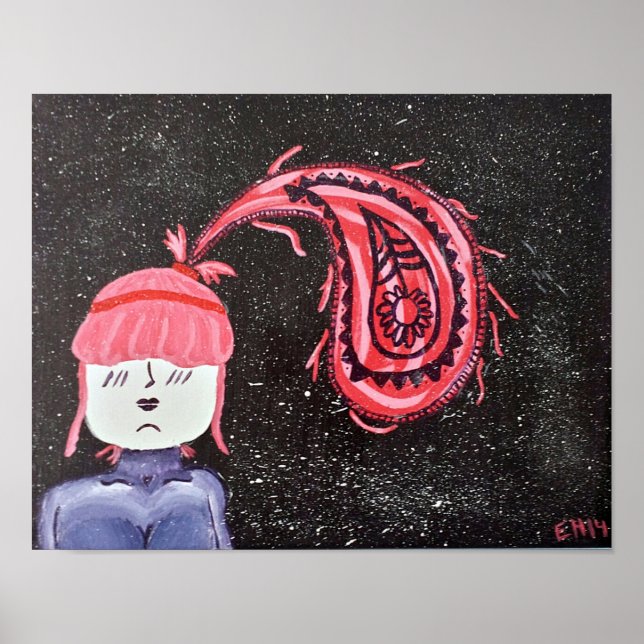 Poster "Paisley Perfect" 11x14 Art (Devant)