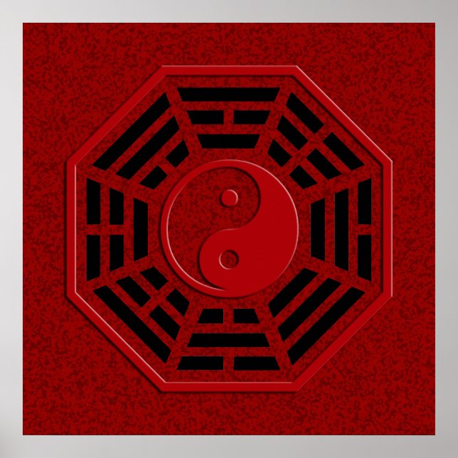 Poster PaKua | tache rouge foncé (Devant)