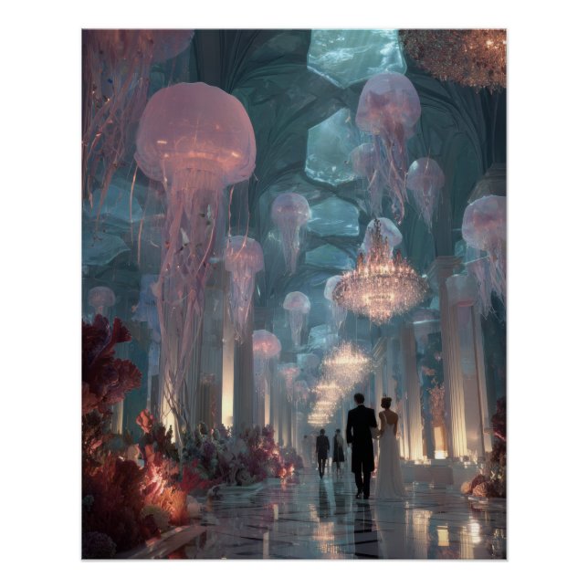 Poster Palais Sous-Marin de Méduses Lumière Fantastique A (Devant)
