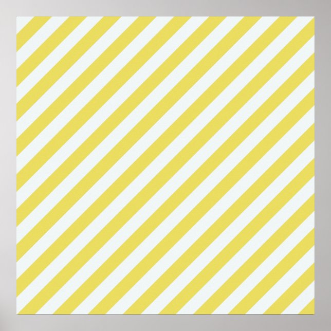 Poster Pale Gold et White Stripes par Shirley Taylor (Devant)