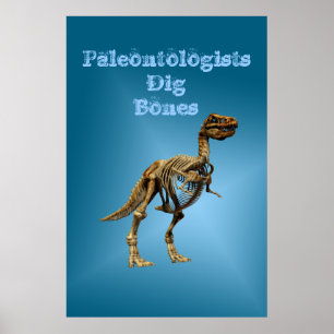 Poster Paléontologistes Dig Bones