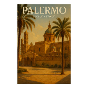Poster Palermo — Sicile — Italie, voyage