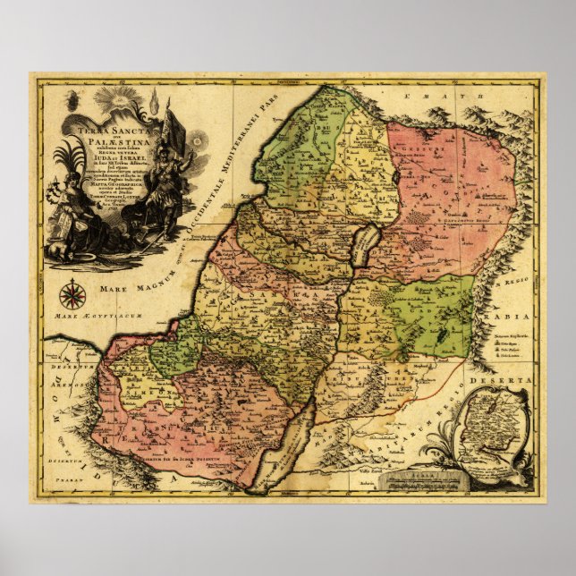 Poster PalestinePanoramic MapPalestine 5 (Devant)