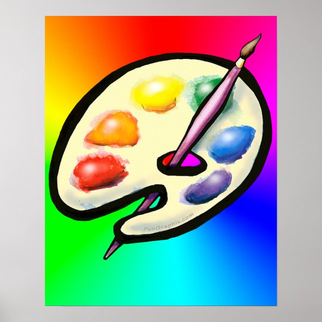Poster Palette Artiste (Devant)