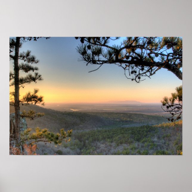 Poster Palisades Vue sur le parc national du Petit Jean A (Devant)