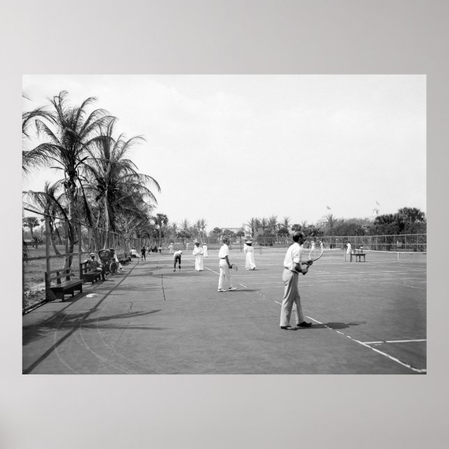 Poster Palm Beach Tennis, 1900 (Devant)