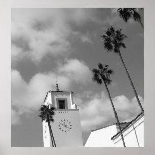 Poster Palmiers à Los Angeles