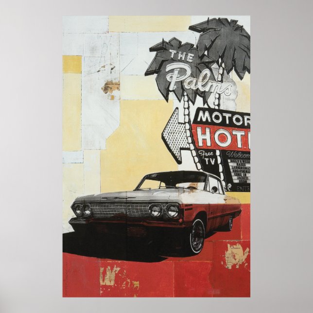 Poster Palms Motor Hotel Print (Devant)