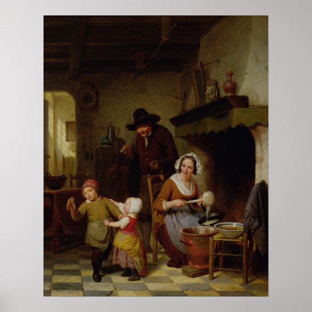 Poster Pancake Day, 1845 (Devant)