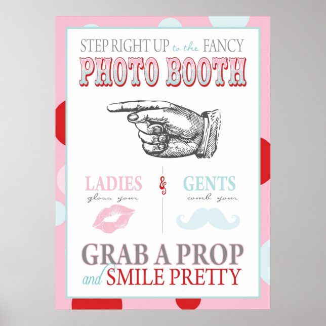 Poster Pancarte de Photomaton Carnaval Cirque Anniversair (Devant)