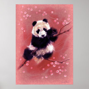 Poster Panda Blossom