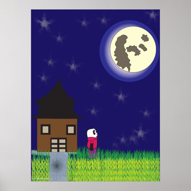 Poster Panda de bonne nuit (Devant)