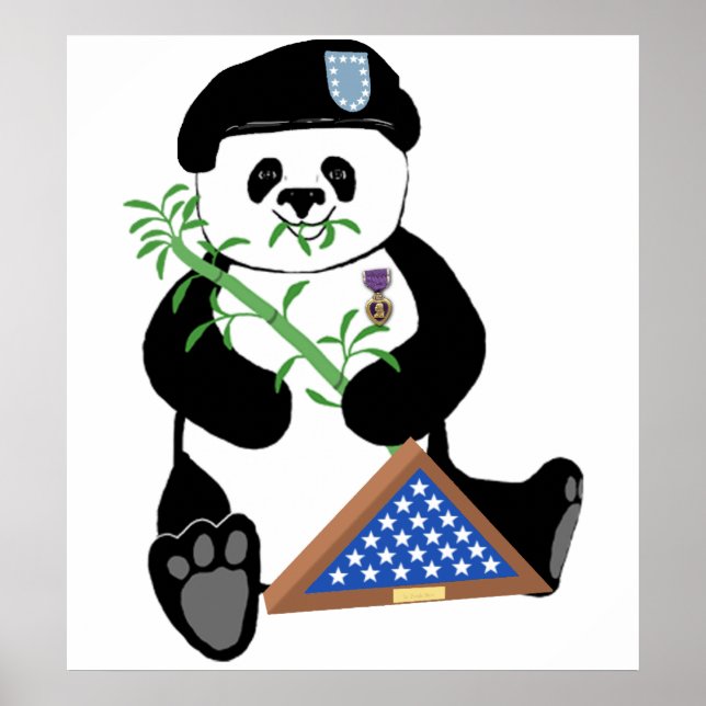 Poster Panda de la Journée des Forces Armées (Devant)