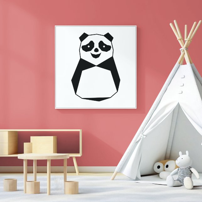 Poster Panda géométrique (Créateur téléchargé)