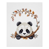 Panda Jouer adorable animal amusant coloré Joyeux