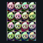 Poster Panda Pop Art<br><div class="desc">Panda Pop Art par artwright,  2014.</div>