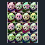 Poster Panda Pop Art<br><div class="desc">Panda Pop Art par artwright,  2014.</div>