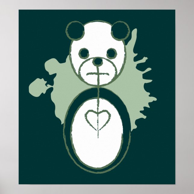 Poster panda splatz. (Devant)