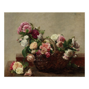 Poster Panier de Roses - Henri Fantin-Latour