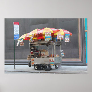 Poster Panier NYC Hotdog