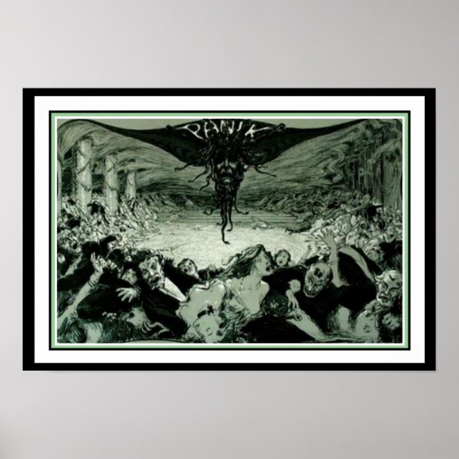 Poster "Panik" Art Nouveau Jugend 16 x 20 (Devant)