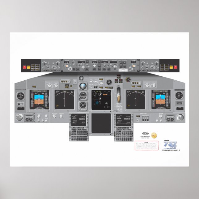 Poster Panneau avant 737NG (Devant)