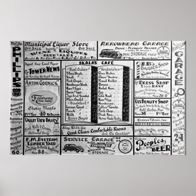 POSTER PANNEAU D'AFFICHAGE  1939 (Devant)