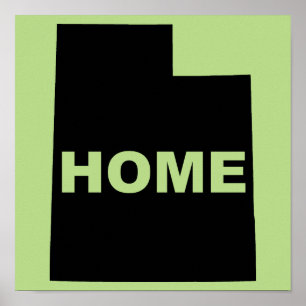 Poster Panneau d'affiche de Utah Maison Loin De Chez Soi
