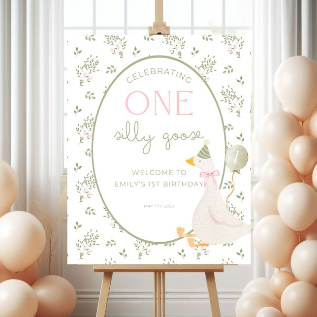 Poster Panneau de bienvenue pour un anniversaire de canar (Créateur téléchargé)