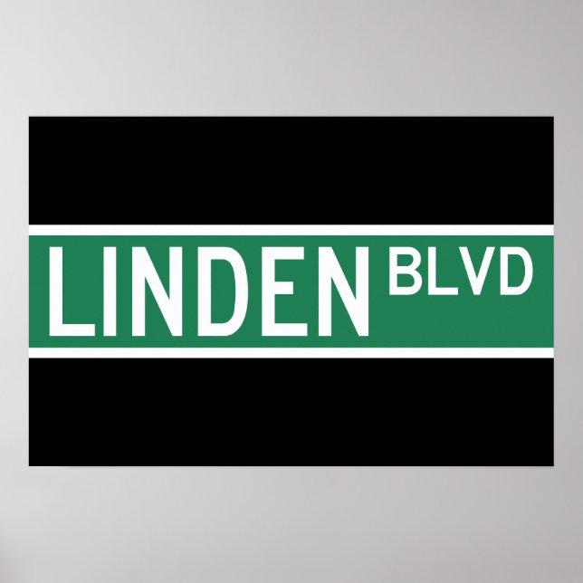 Poster Panneau de Linden Boulevard (Devant)