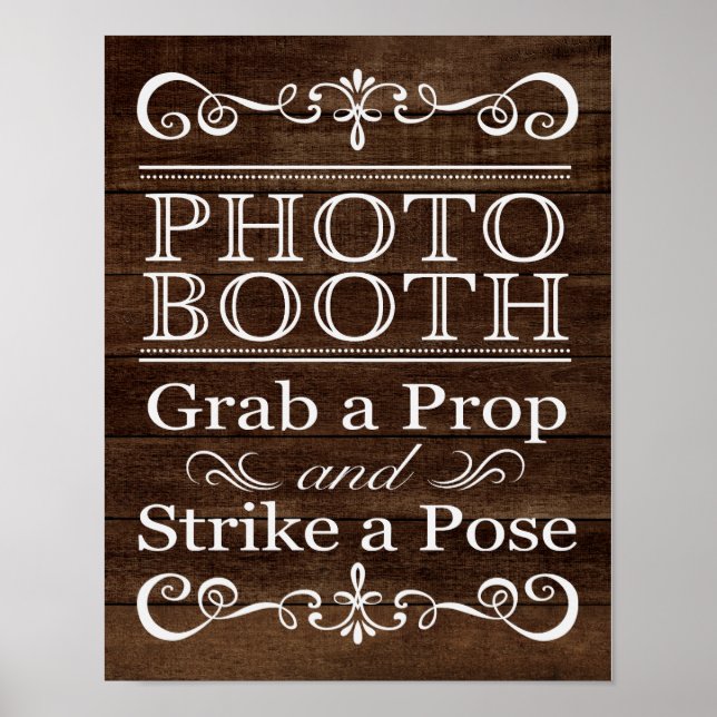 Poster Panneau de mariage – Photobooth Panneau de mariage (Devant)