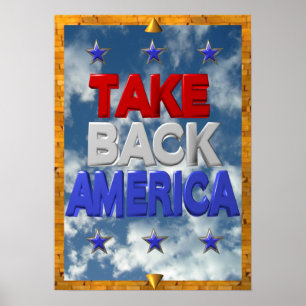 Poster Panneau de protestation Occupy America